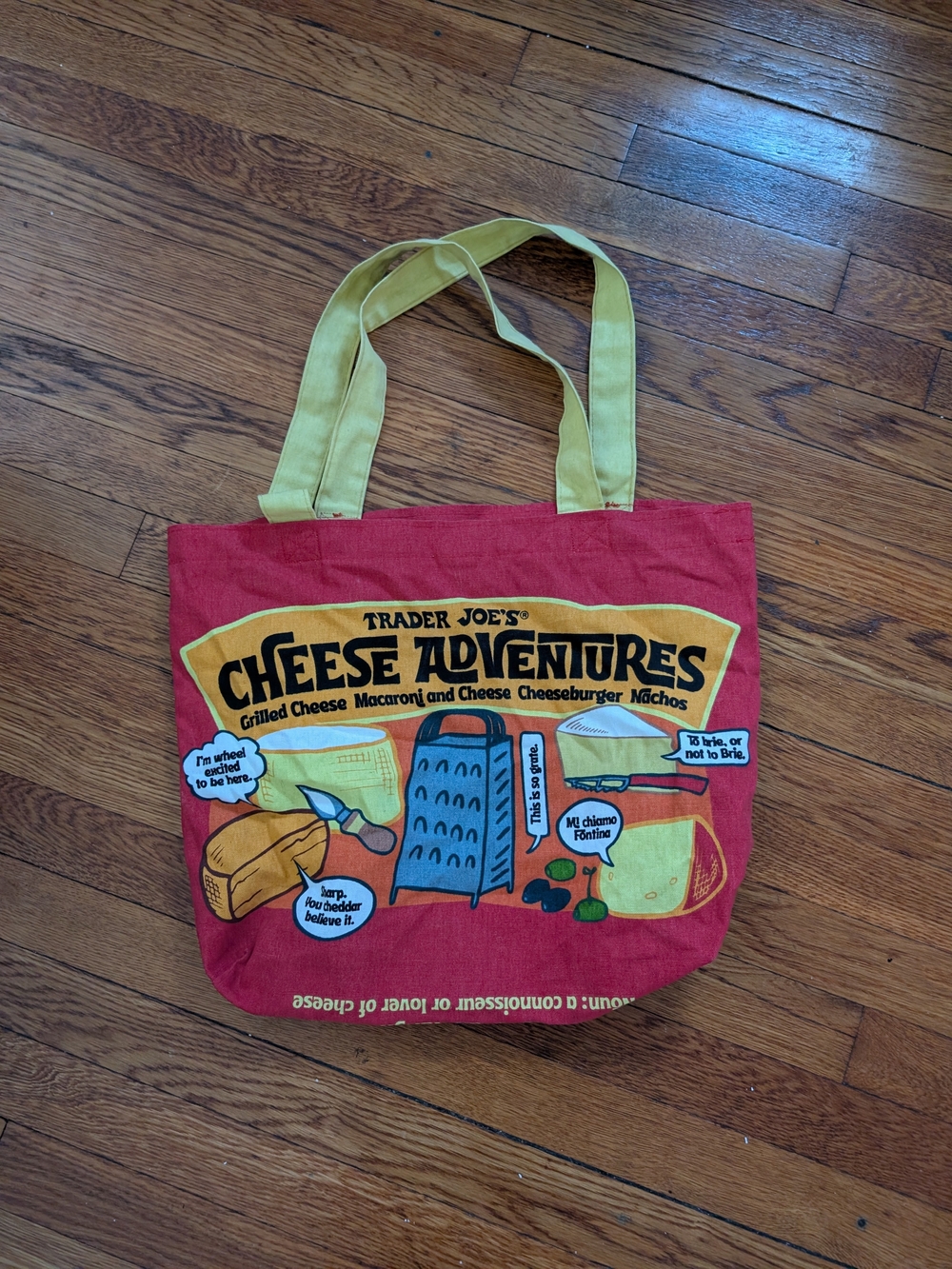 Trader Joe's Cheese Adventures Tote Bag
